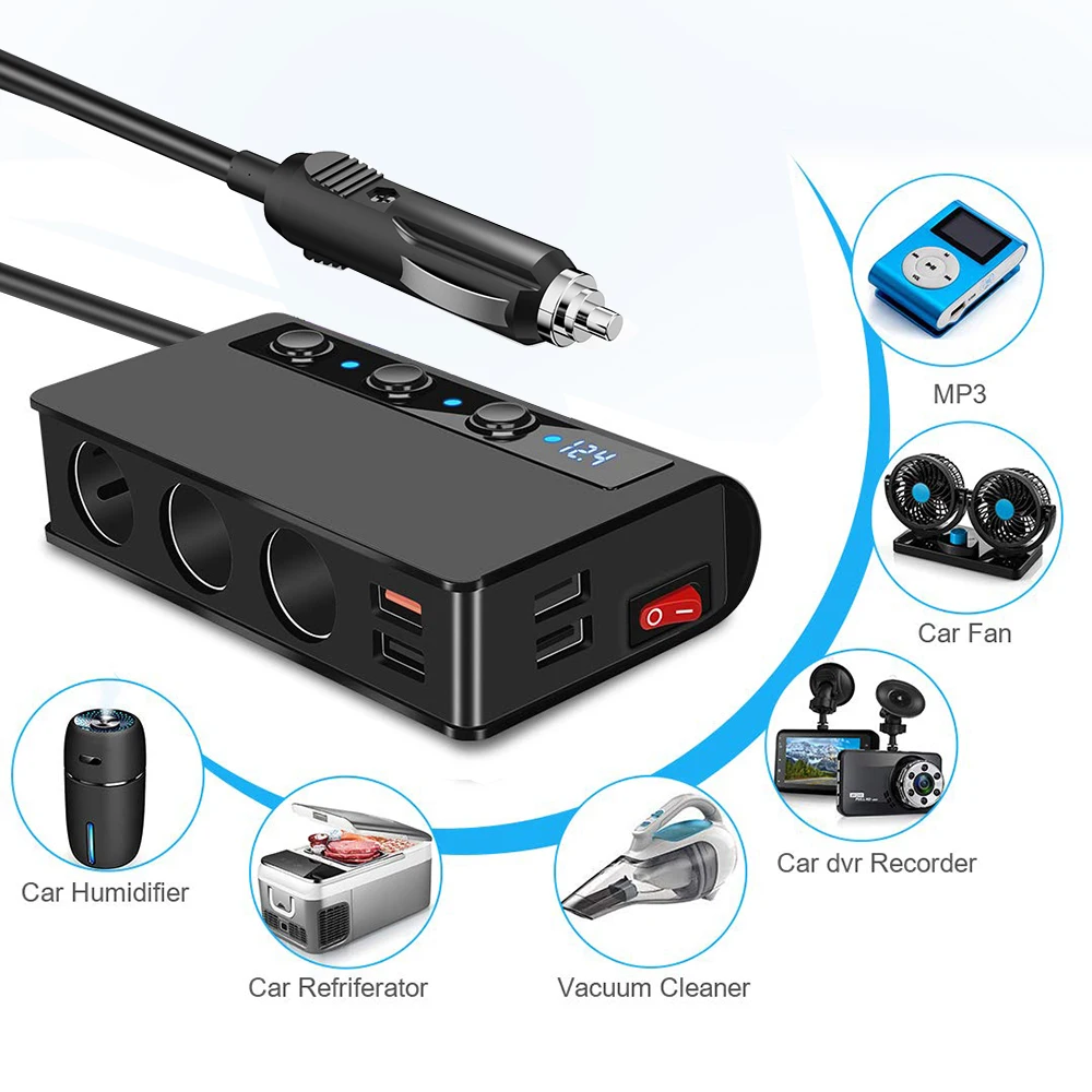 Mini Stealth Car Adapter, Caricatore Auto, Mini Metallo 30W Caricabatterie Auto USB Ricarica Rapida a Doppia Porta Presa USB, Caricabatterie Auto Usb Quick Charge 3.0 - Caricatore usb 2 porte (Silver