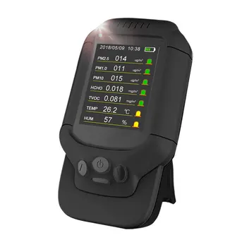 

PM2.5/HCHO/TVOC Temperature Humidity Monitor AQI Air Quality Analysis Tester Gas Detector Analyzer Measuring Tool Smog Meter