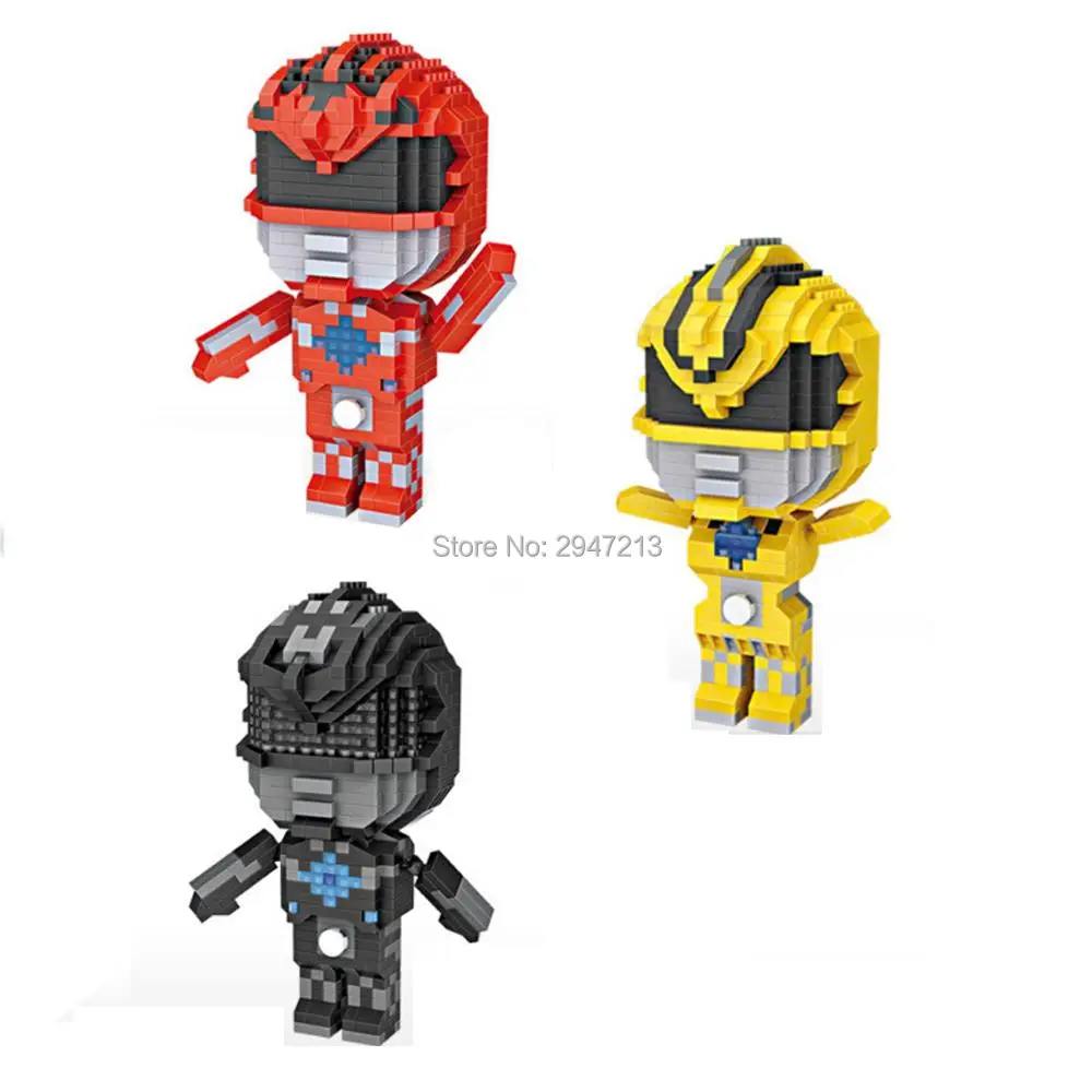 

hot LegoINGlys creators Classic Anime Ranger super heroes robot figures model mini micro diamond blocks nano brick toys for gift