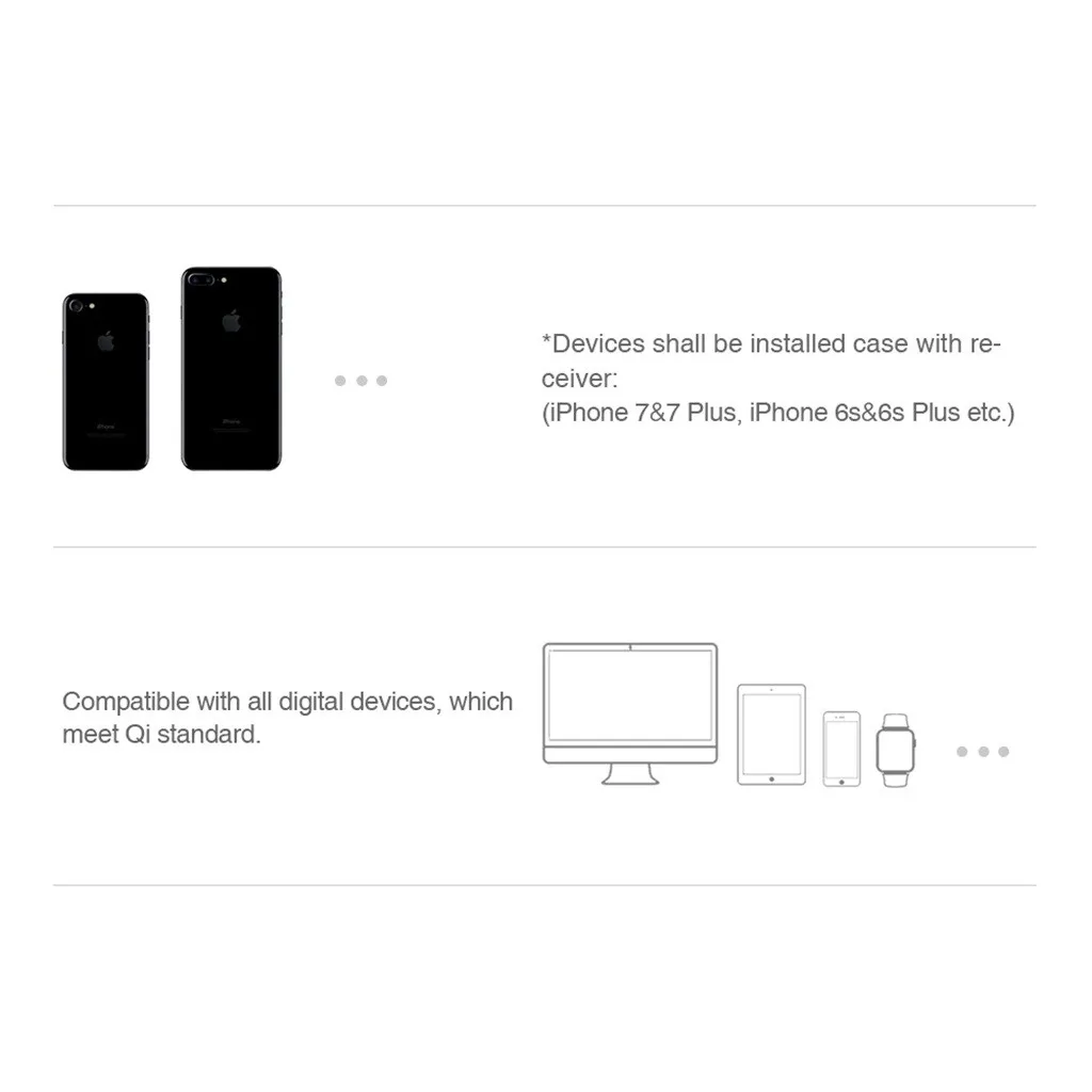 Быстрая Qi сертифицированная Беспроводная зарядная подставка совместима с iPhone мобильный телефон Быстрая зарядка для Samsug s8 s9 huawei