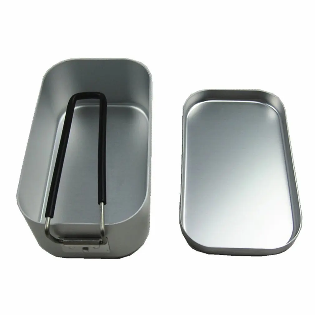 Ultra-Light Aluminum Lunch Box With Handle Travel Portable Lightweight Thick Japanese Aluminum Case Lunch Box