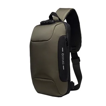 

New Multifunction Crossbody Bag for Men Anti-theft Shoulder Messenger Bags Male Waterproof Short Trip Chest Bag Pack