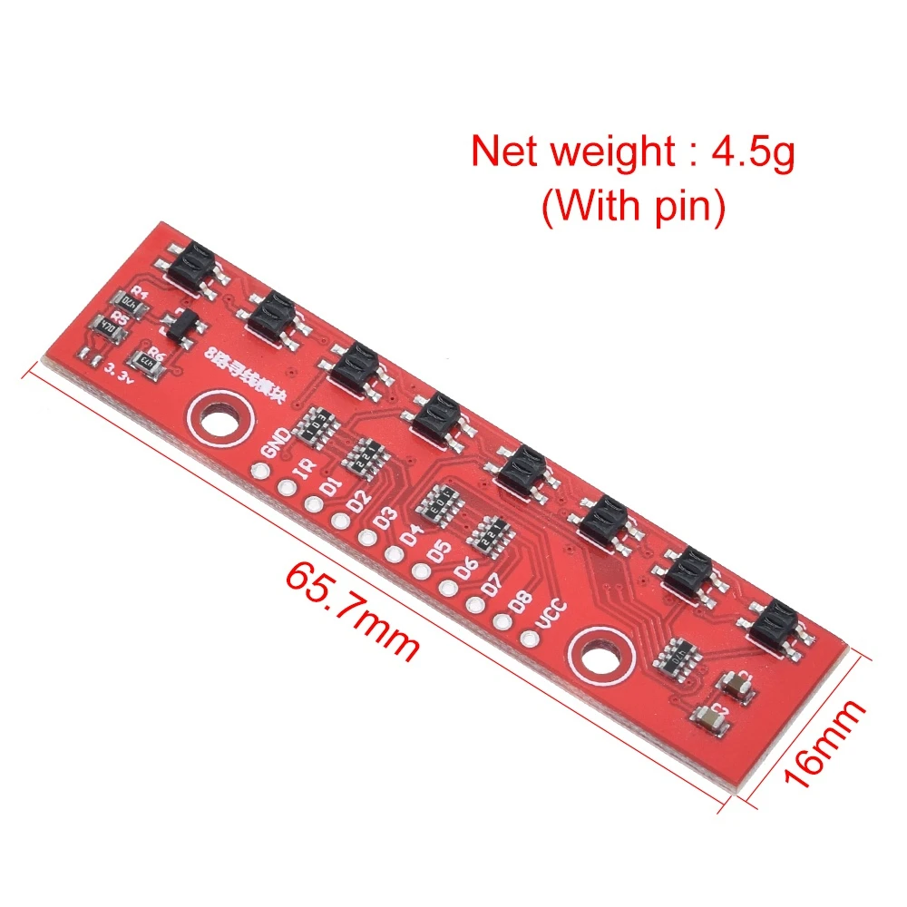 Слежения модуль инфракрасного обнаружения Сенсор модуль DIY для Arduino 8-канальный инфракрасный детектор поиска модуль 8bit Сенсор модуль