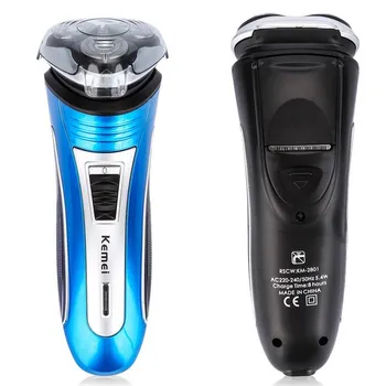 

EU Plug Rechargeable 3 Blades Electric Shaver Razor For Men Beard Shaving Machine Electric Beard Trimmer Dropshipping 40#61