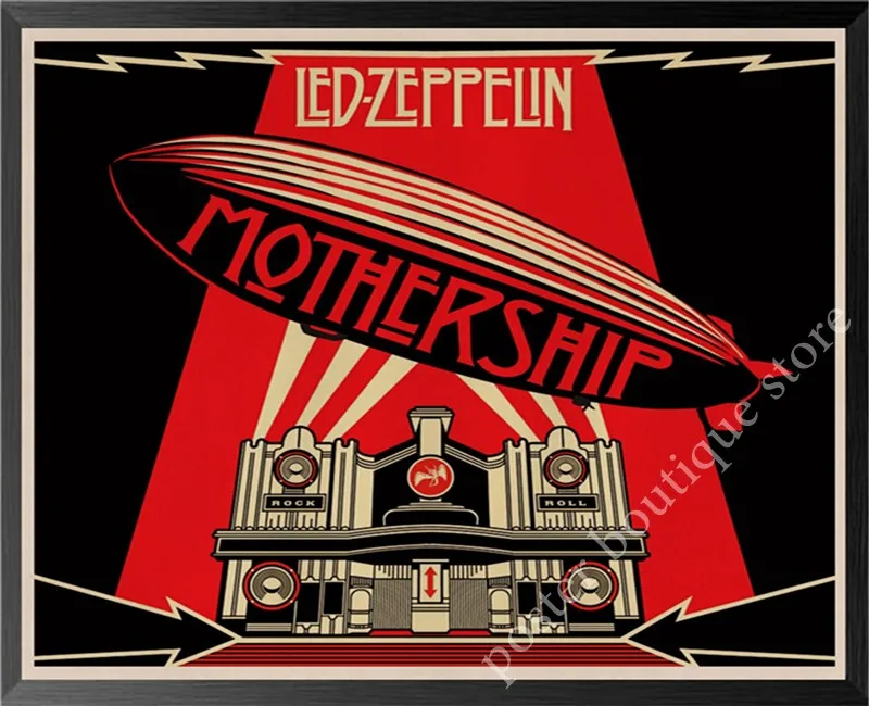 Led Zeppelin рок-н-РОЛ постер, Jimmy страница, Роберт Плант винтажные наклейки домашний Декор наклейки на стену девять процентов/7 - Цвет: 25