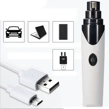

Rechargeable Pets Nail Grinder USB Dog Nails Trimmer Clipper Portable Dog Cat Care Pet Paws Nail Cutter Drop Shipping