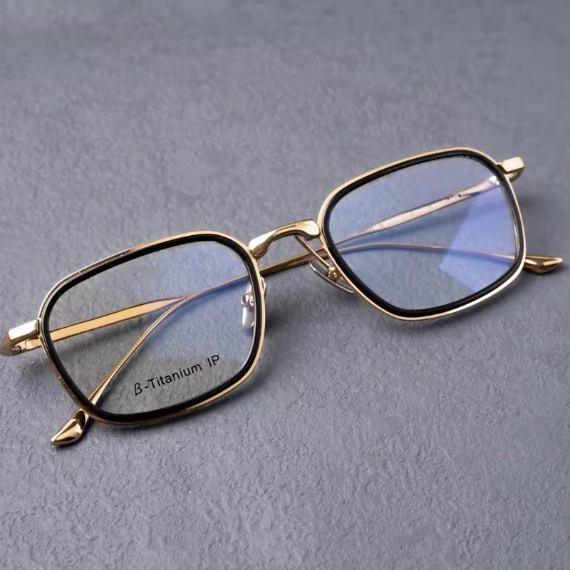 Japanese Handmade Titanium Acetate Eyeglasses Optical Prescription