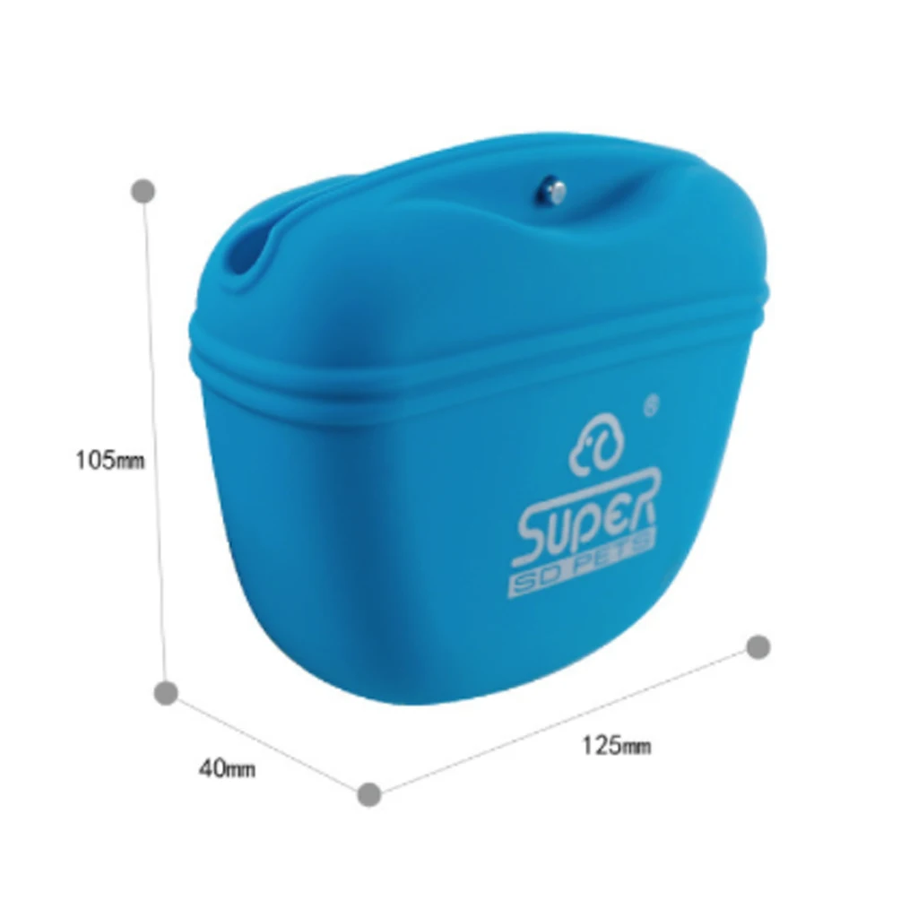 Silicone Dog Training Treat Bags Snack Bag Doggie Pet Feed Pocket Pouch Puppy Snack Reward Waist 3