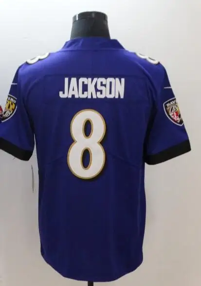 As photo Все сшитые мужские wo Мужские Молодежные Дети th Baltimore Lamar Jackson 8 Джерси - Цвет: As photo