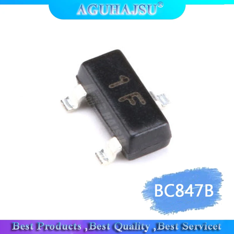 100 шт. BC847B SOT23 BC847 SOT SMD 23 1F Новый 0 1a/45V NPN|Транзисторы| |