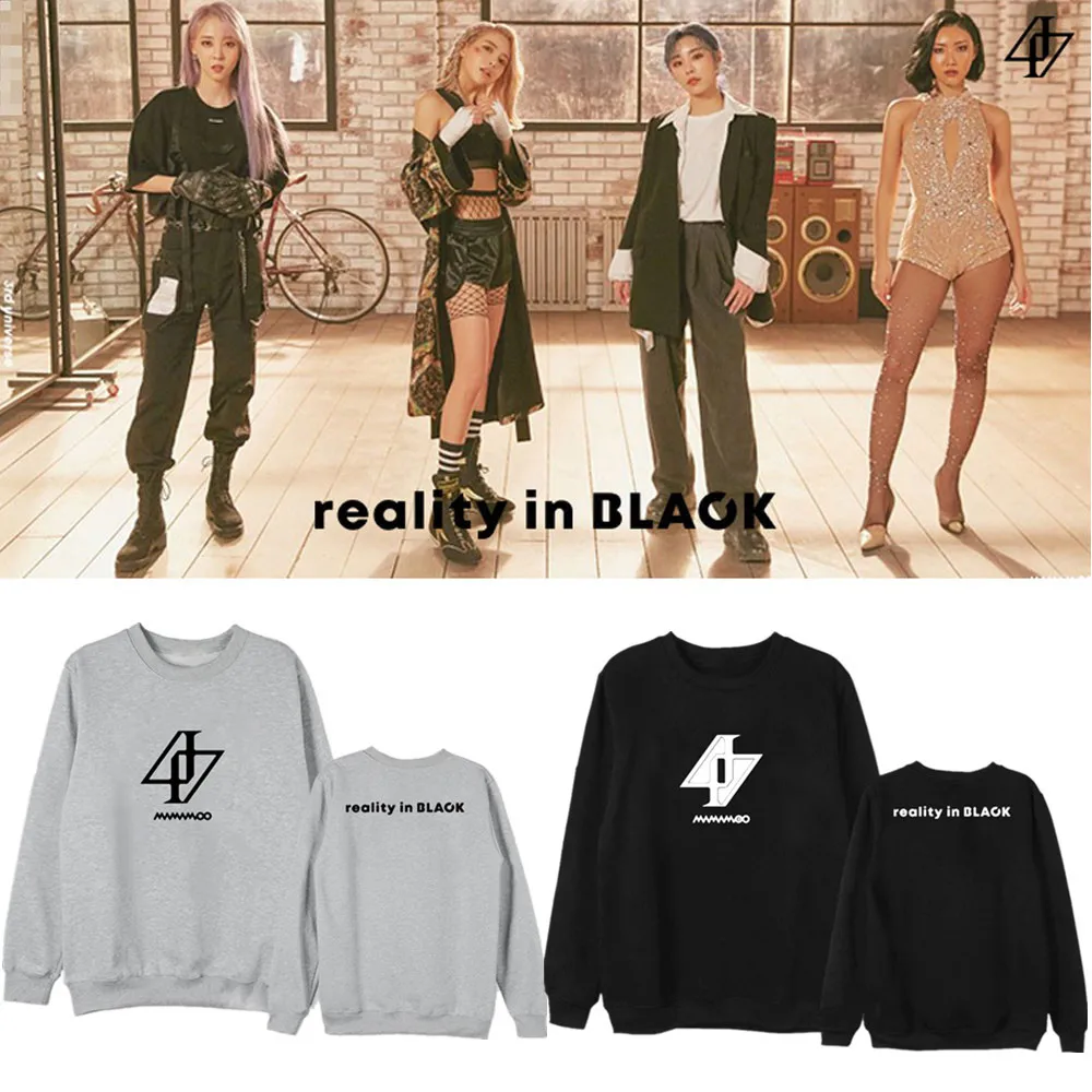 MAMAMOO мужские и женские толстовки Kpop Женская Толстовка harajuku розовая одежда хлопок Повседневная Весна Осень новая зимняя куртка пальто