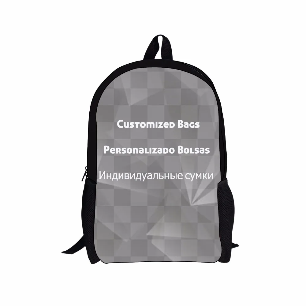 custom-C Детский Школьный рюкзак ELVISWORDS с принтом vampyrina, школьные сумки-книжки с рисунками мультфильмов, дизайн для девочек, комплект из 3 предметов, школьные сумки - Цвет: custom-C