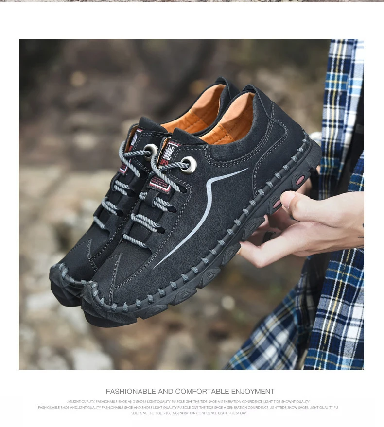 Breathable Men Leather Tactical Shoe for outdoor activities13