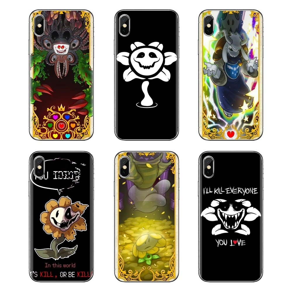 Transparent Soft Shell Covers For Xiaomi Redmi 4 3 3S Pro Mi3 Mi4 Mi4i Mi4C Mi5 Mi5S Mi Max Note 2 Flowey Undertale |