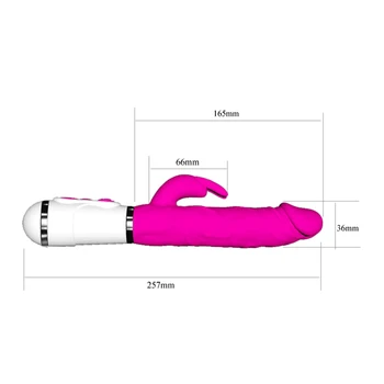 FAAK 10 Speed G Spot Rabbit Vibrator for Women Clitoris Massage Vagina Stimulate Vibrating Dildo Female Masturbator Sex Toy 2