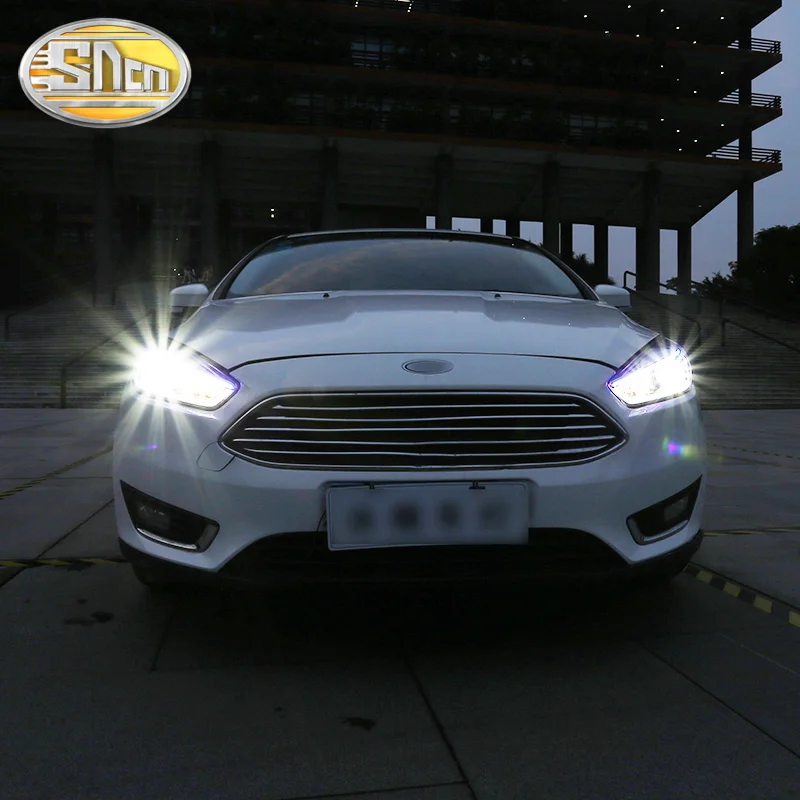 Чехол для автомобиля для Ford Focus фары MK3 светодиодный налобный фонарь DRL все линзы указатель поворота высокое/ближний свет в сборе