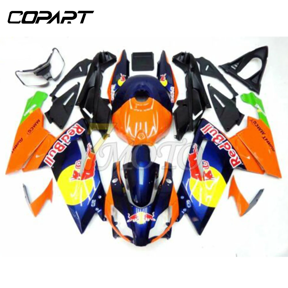 Полный литьевой формы обтекатель панель комплект для Aprilia RS125 2006-2011 оранжевый красный бык