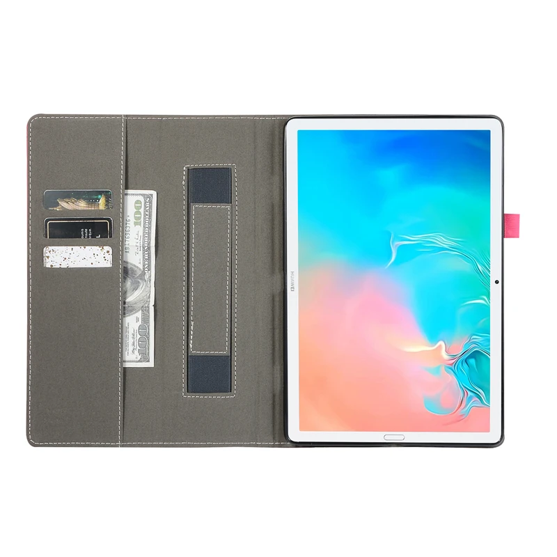 Ручной флип чехол для Huawei M6 10 8 дюйма кожаный ретро из телячьей кожи с подставкой и
