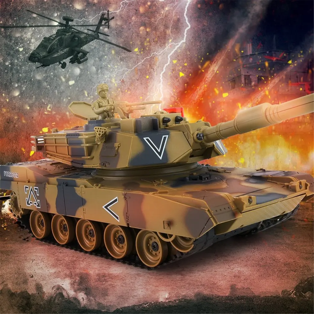 778-1 моделирование 1:24 M1A2 RC боевой гусеничный Танк радиоуправляемые игрушки автомобиль Тяжелая машина танки детский подарок