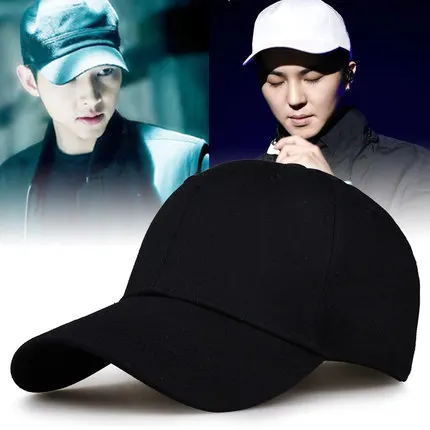 

Hat Men Baseball Cap Spring And Summer Versatile Black Brim Hat Men's South Korea Fashion Curved Brim Baseball Cap Women's Hip H