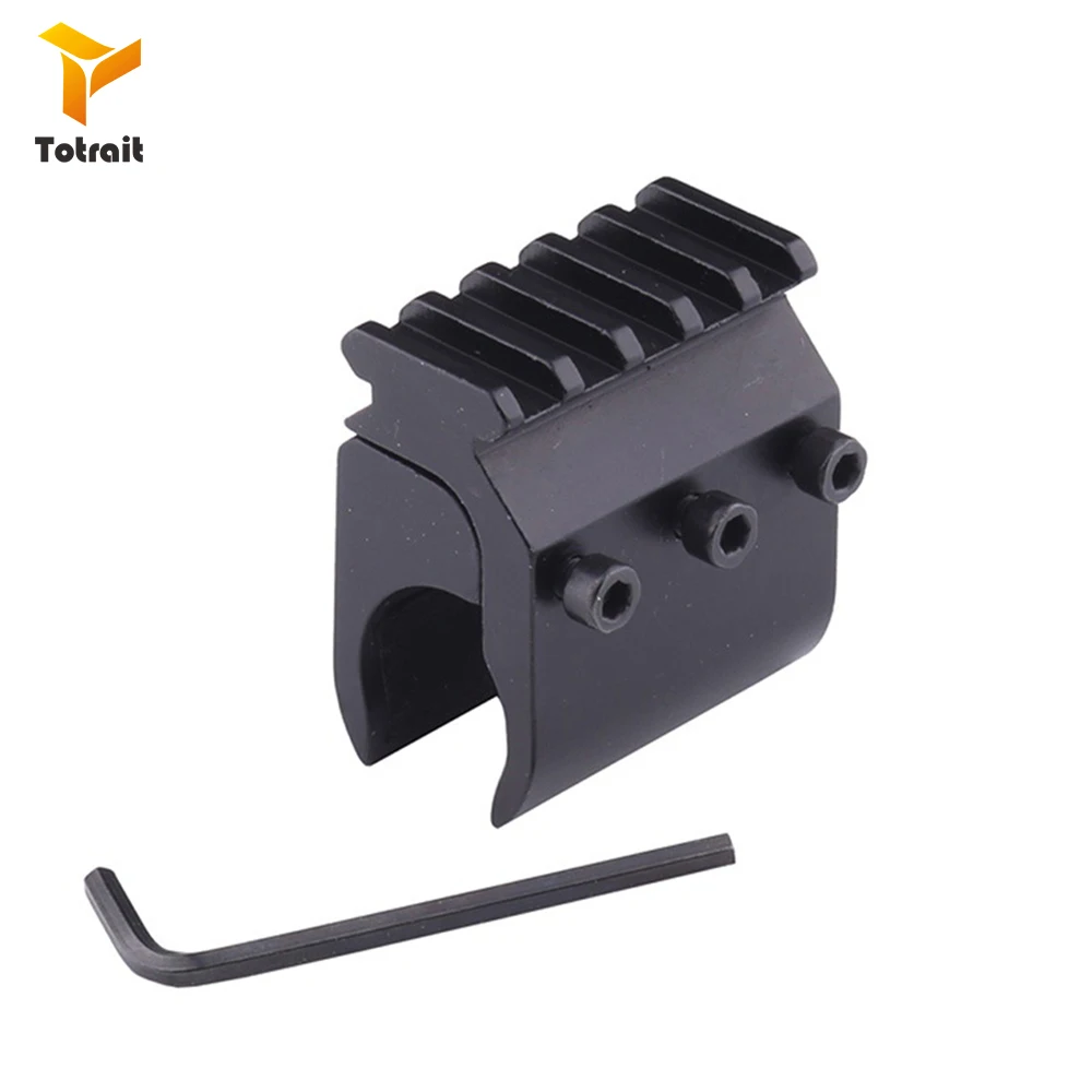 

TOtrait Tactical Single Tube Rifle Picatinny Weaver Rail Base Adapter 20mm Rail Mount Gun Scope Converter Laser Sight Flashlight
