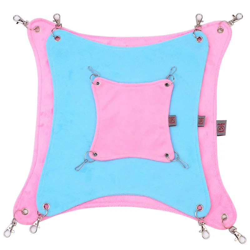 

Hamster Gold Flower Squirrel Totoro Pajama Warm Nest Short Plush Autumn And Winter Hammock Swing Hammock