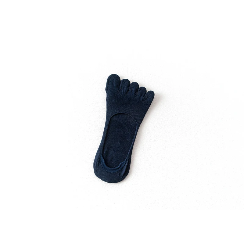 1 пара мужских хлопковых спортивных носков, носки с пятью пальцами, дышащие нескользящие носки для езды на велосипеде, бега, баскетбола - Цвет: 03