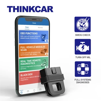 

THINKCAR 1S Full OBDII Functions Automotivo DTCs Lookup Print Report OBD2 Scanner Code Reader Car Full System Diagnostic Tool