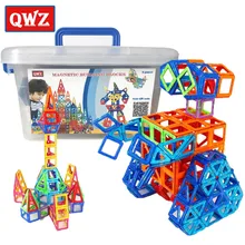 QWZ 110 stücke Mini Magnetische Designer Bau Set Modell & Gebäude Kunststoff Magnetische Blöcke Pädagogisches Spielzeug Für Kinder Geschenk