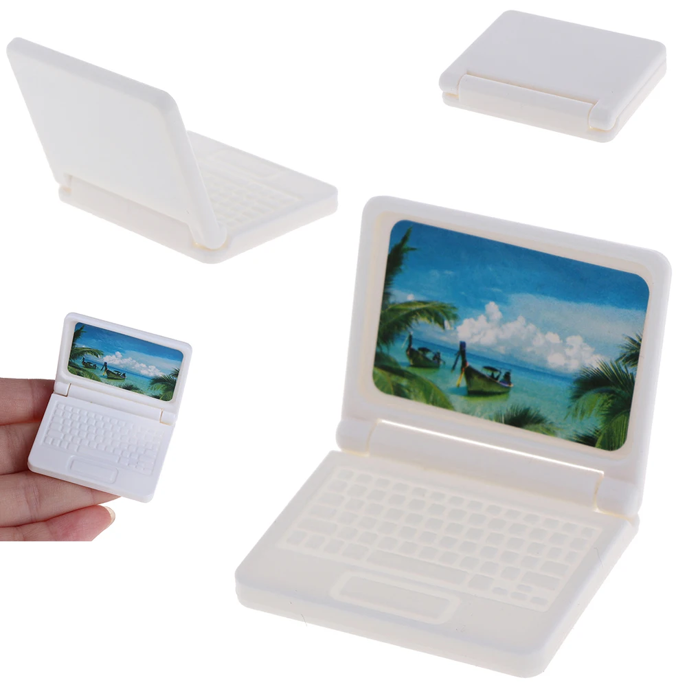 

Dollhouse Miniature Computer Furniture For Children Toy Furniture For Dolls Laptop Computer Random Color Dolls Accessories