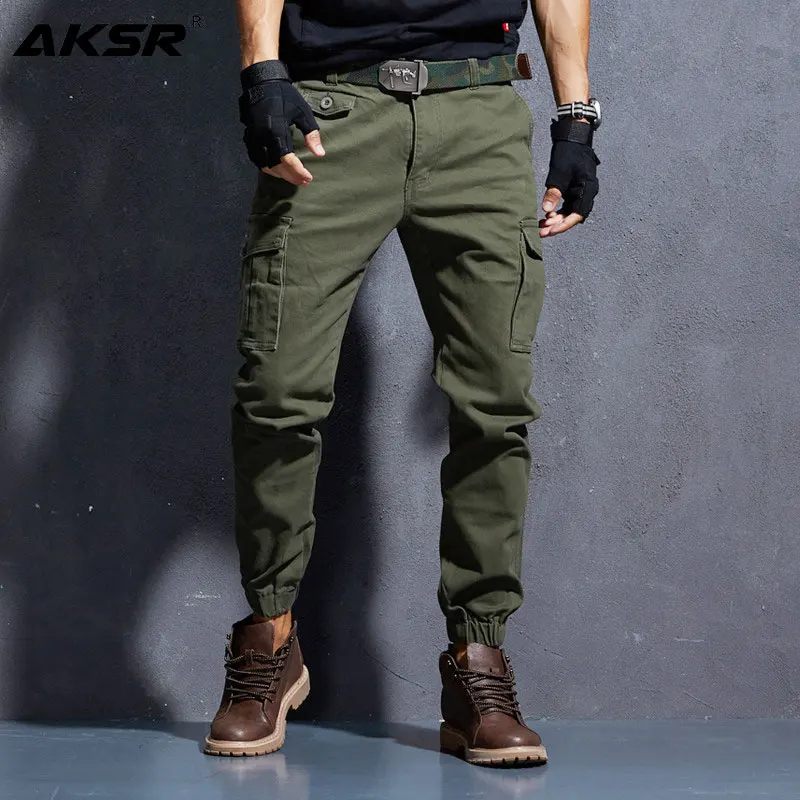 AKSR Men's Joggers Casual Military Cargo Pants Joggers with Pockets Flexible Tactical Joggers Pants Men Streetwear trousers AKSR Men's Joggers Casual Military Cargo Pants Joggers with Pockets Flexible Tactical Joggers Pants Men Streetwear trousers