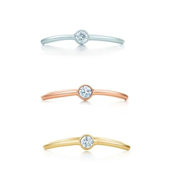 

New High Quality Fashion 1: 1100% S925 Sterling Silver Zircon Ring Free Shipping Ladies Jewelry Wedding Gift High Jewelry