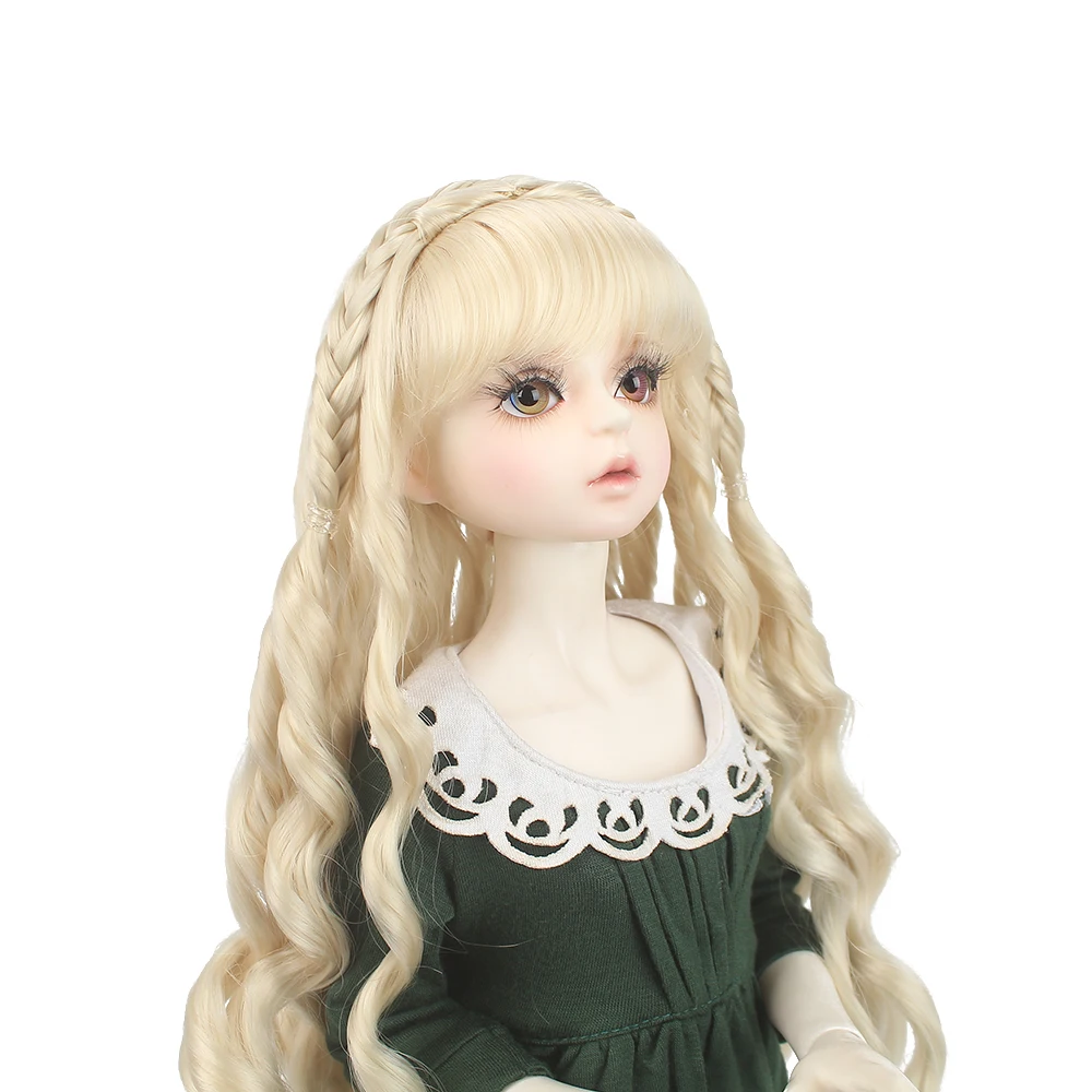 Muziwig BJD парик яркого размера 1/3 длинные волнистые очень мягкие волосы волокна для кукол