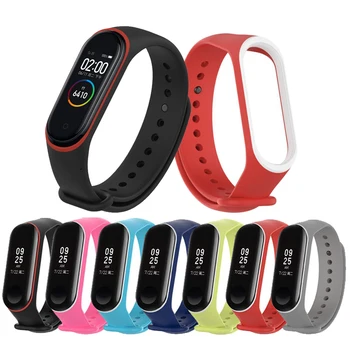 

100Pcs/Pack Colorful Bracelet Mi Band 3 4 Strap Sports Miband 3 Wrist Strap Silicone For Mi Band 4 wristband Accessories