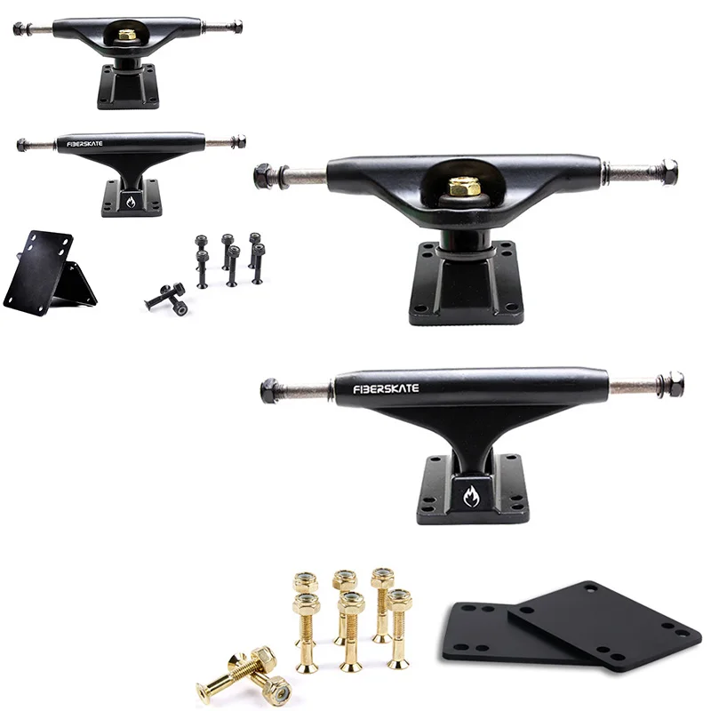 5-inch Skateboard Bracket With 3mm Gasket 29mm Nails Skateboard Trucks 5.25 (8.0 Axle) Black Skateboard Accessories Parts