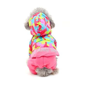 

hot Pet Clothes Autumn Winter Four-Legged Dog Hoodies For Puppy Dog Pet Teddy Dog Warm Jacket Costume Chihuahua Outfits