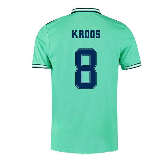 19 20 Real MadridES для взрослых Футбольная Футболка HAZARD SERGIO ramos BENZEMA ASENSIO ISCO BALE JOVIC Размер S-4XL Футбольная Футболка - Цвет: 3 rd14