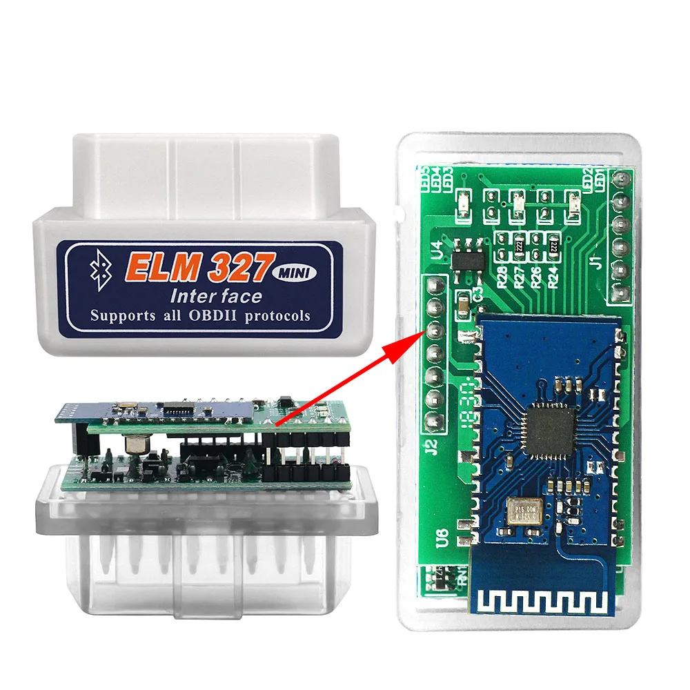 2 Layer PCB White elm327 Pic18f25k80 Bluetooth V1.5 автоматический сканер 2 слоя Pcb Elm 327 25k80 Obdii диагностический сканер аппаратное обеспечение 1,5 Andorid Pc - Цвет: 2 Layer PCB White