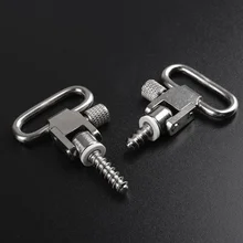 1 пара стальной металлический ремешок быстросъемная Рогатка поворотное крепление 1 ''Охотничьи аксессуары комплект для винтовки Охотничья винтовка W/Sling шурупы