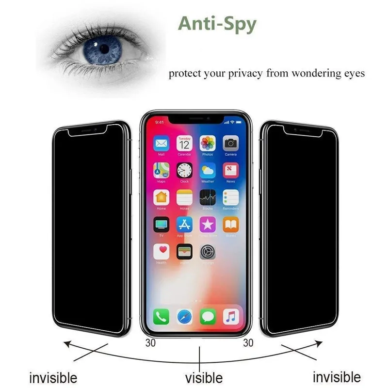 Screen Protector For iPhone 12 11 Pro Max XS MAX XR Anti-spy Tempered Glass For iPhone 6s 7 8 Plus Privacy Glass Mobile Phone Accessories Screen Protectors cb5feb1b7314637725a2e7: For 12 6.1|For 12 Pro 6.1|For 12mini 5.4|For 12Pro Max 6.7|For iPhone 11Pro Max|For iPhone 5 5s 5c|For iphone 6 6S|for iphone 6plus|For iPhone 7|For iPhone 7 Plus|For iPhone 8|For iPhone 8 Plus|For iphone X XS|For iPhone XR|For iPhone XS Max|iphone 11 6.1 inch|iphone 11PRO 5.8inch
