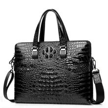 Мужская сумка из крокодиловой кожи, мужской портфель, Офисные Сумки для мужчин, мужская сумка из натуральной кожи, сумки для ноутбука, мужской портфель, сумка