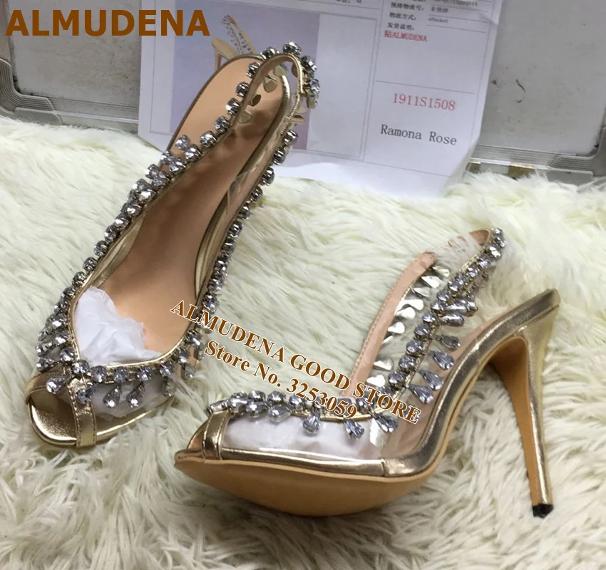 1911S1508 PVC金色水钻后绊带单鞋 配错了 应该是1911S1495