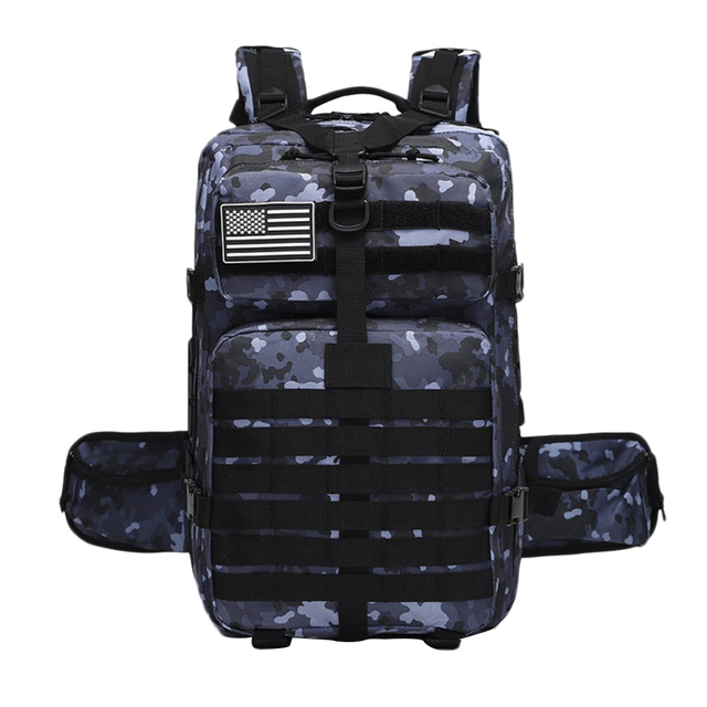 Backpack EDC Molle Pack 40L Outdoor Tactical Army Backpack 800D Waterproof Bag for Camping Hiking Trekking Backpacking