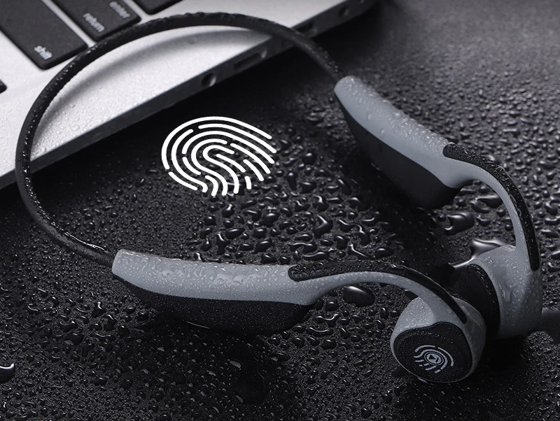 Bluetooth-гарнитура с костной проводимостью, беспроводные наушники для бега в одно касание, наушники типа 5,0