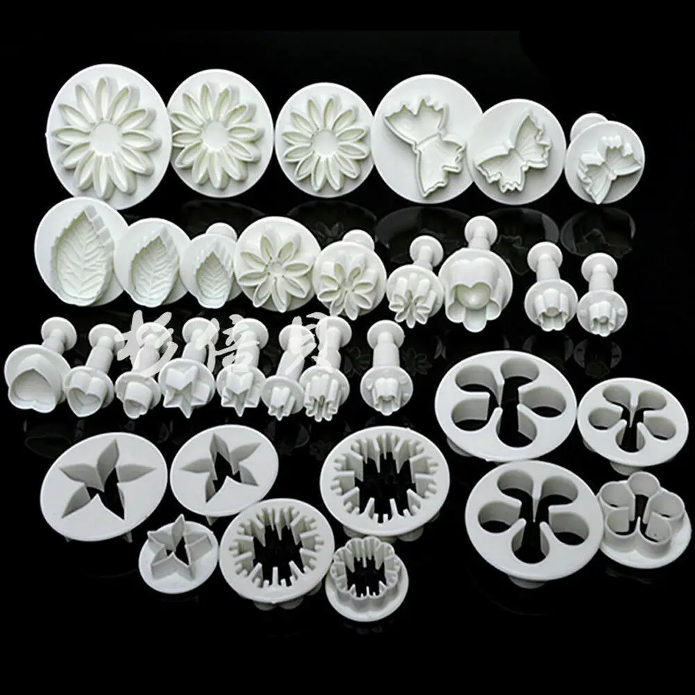 33 шт./компл. Sugarcraft инструмент для украшения торта набор помадки режущие инструменты для тортов печенье формы для выпечки торта - Цвет: As picture shows