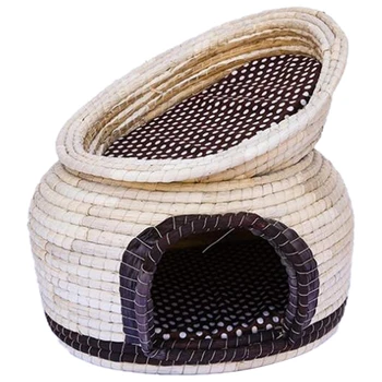 

Practical Pet Supplies Pet Bed Warm Multifunctional Closed Washable Dog House Four Seasons Universal