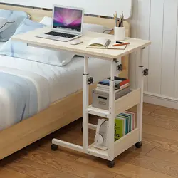 Étagère de rangement pour bureau d'ordinateur, support de chevet paresseux en forme de L, support réglable, Table Pliante, accessoires de bureau OF50ZZ 