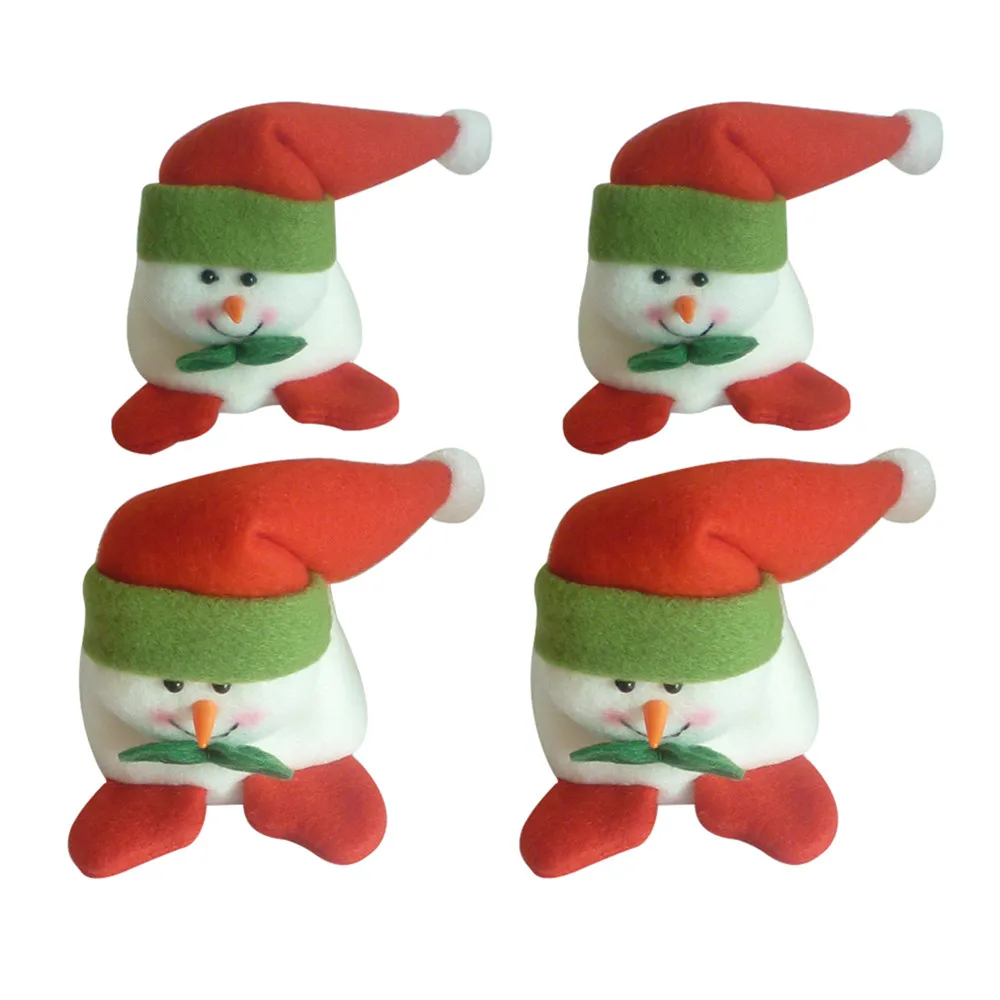 A 4 шт. Настольный стул для ног крышка для ног Санта-Клаус Navidad рождественские украшения для дома стул стол крышка Декор новогодние поставки - Цвет: A