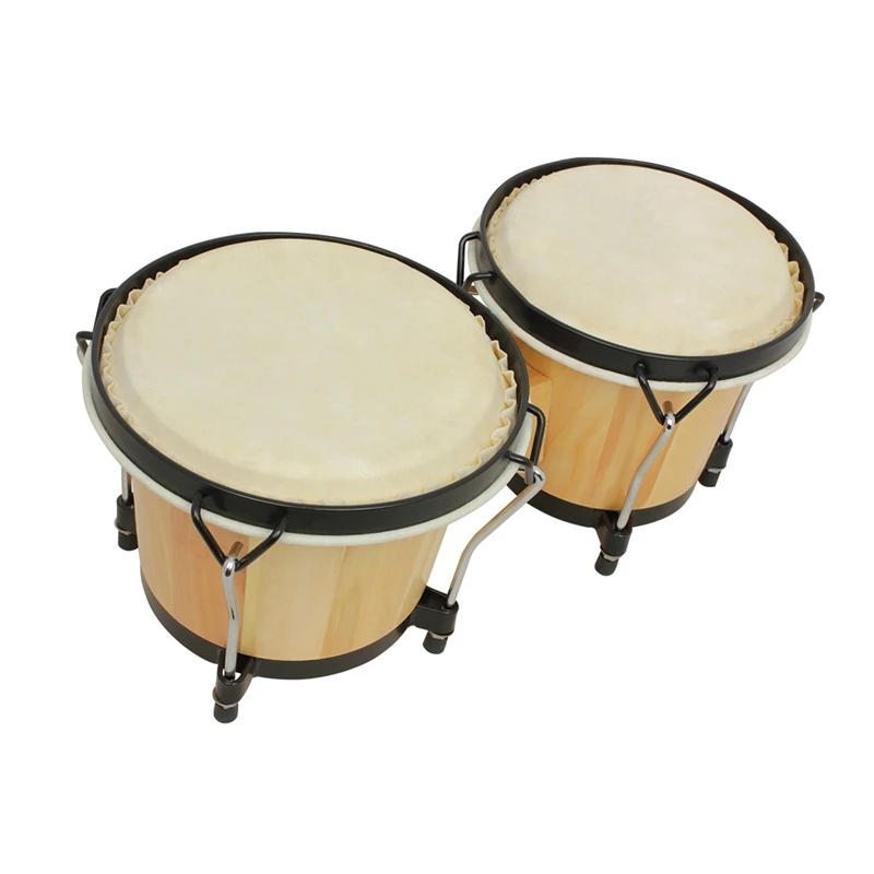 

Wooden African Bongos Drum Percussion Musical Instruments Early Learning Educational Toys for Percussion Instruments Parts
