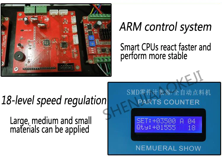 Автоматическая SMD комплектующие Счетчик SMD Счетная машина хорошее качество регулируемая скорость точки счетчик машина MRD-901